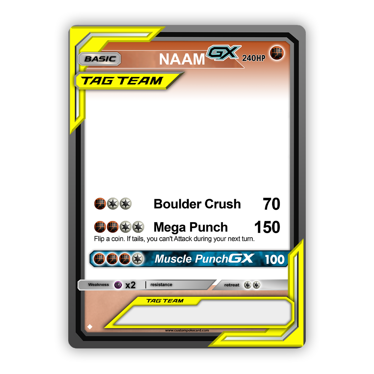 GX Tag Team Custom PokCard GX Tag Team Custom PokCard